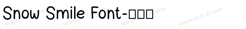 Snow Smile Font字体转换